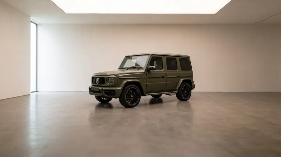 MANUFAKTUR Olive Magno Mercedes-AMG G 63 in the Auto Delta studio